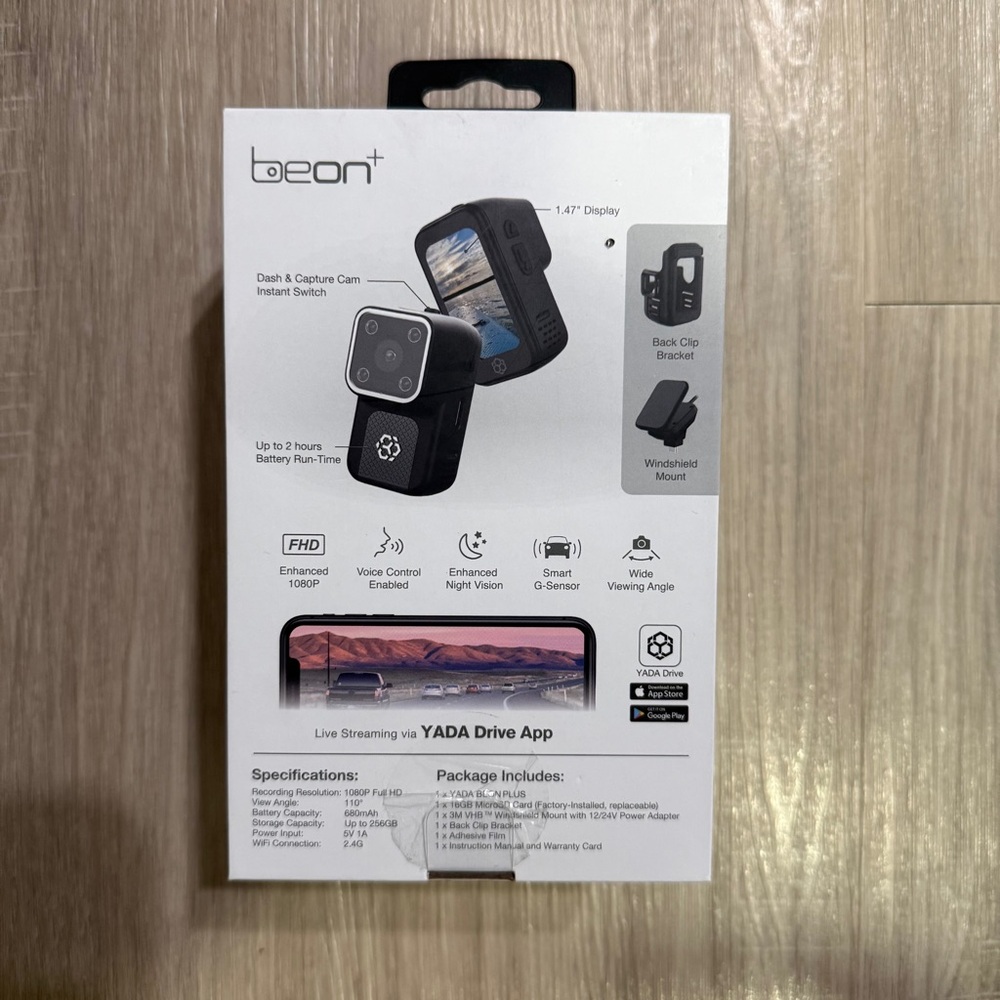 NEW YADA Beon 1080P FHD Dash & Capture Cam - Picture 3 of 5